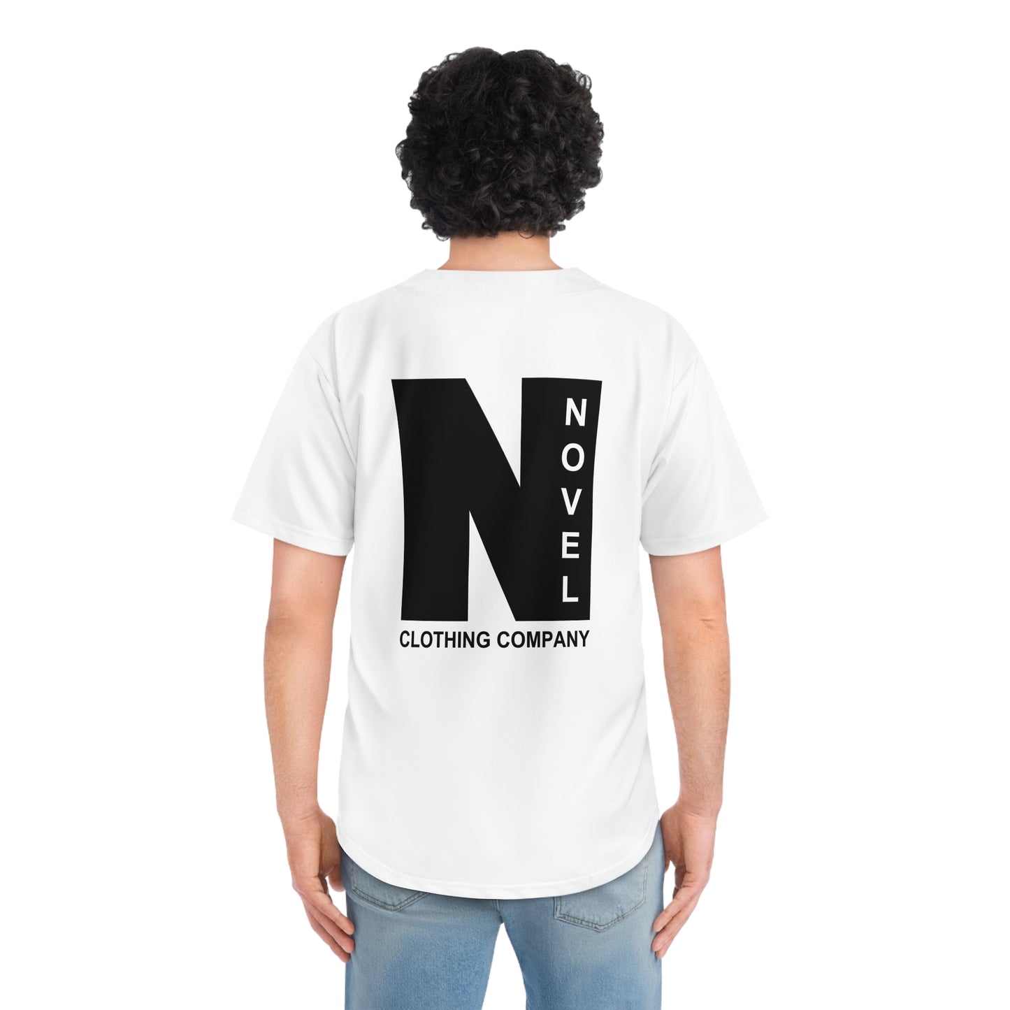 Men's Baseball Jersey - Novel Clothing Co. Graphic Tee, Sportswear for Game Day, Casual Wear, Gift for Sports Lovers, Unisex Jersey
