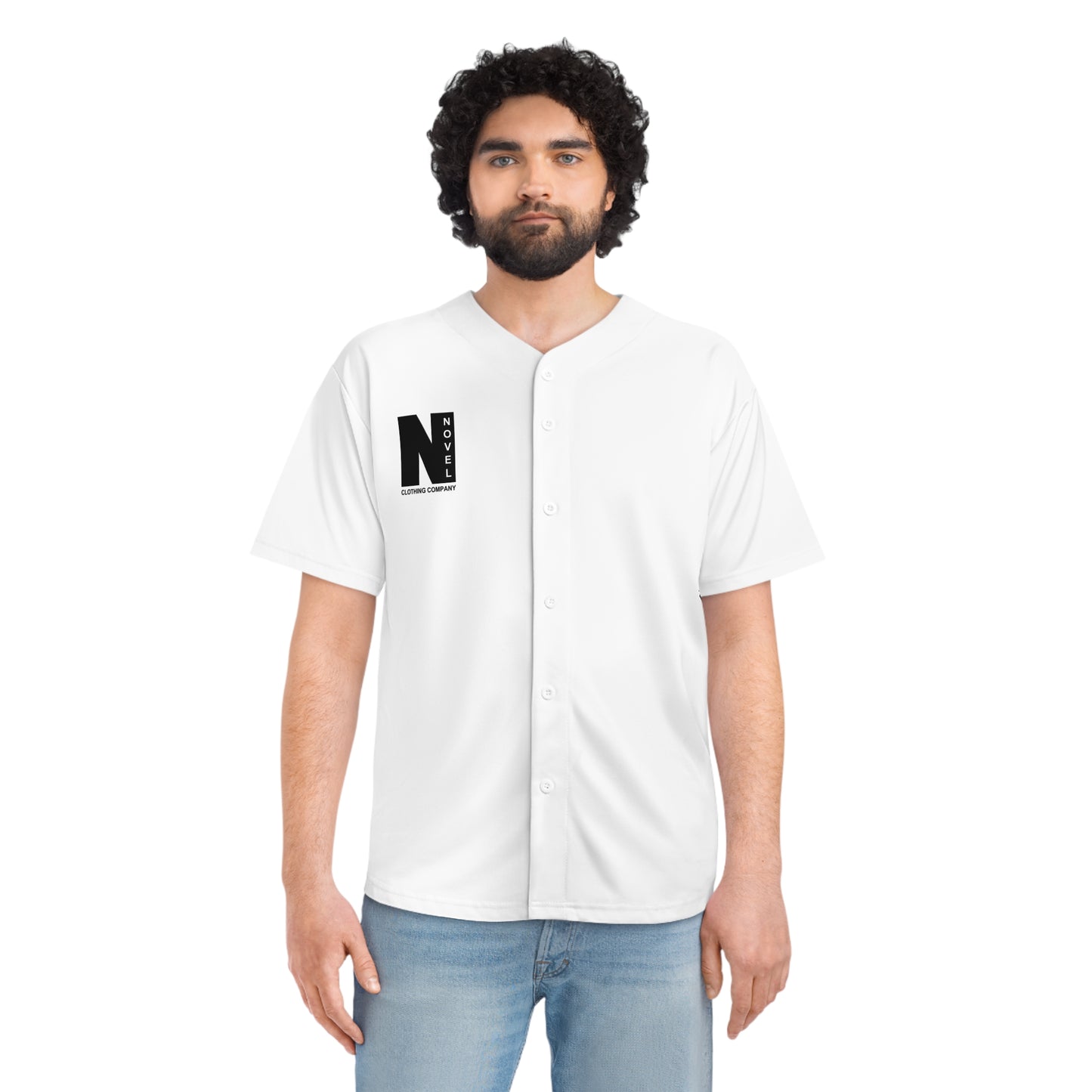 Men's Baseball Jersey - Novel Clothing Co. Graphic Tee, Sportswear for Game Day, Casual Wear, Gift for Sports Lovers, Unisex Jersey