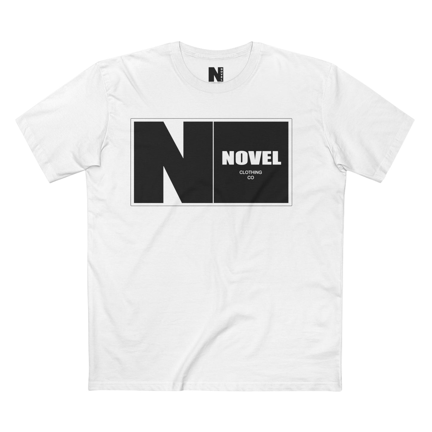 Novel Branding Adult Staple Tee, Casual T-Shirt, Graphic Tee, Unisex Shirt, Everyday Wear, Gift for Friends